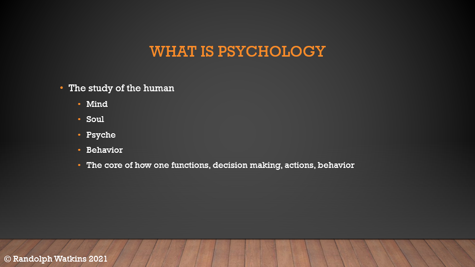 General History of Psychology